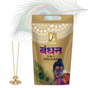 Bandhan 3 in 1 Agarbatti (Premium Incense Sticks) 360g