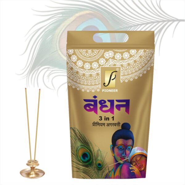 Bandhan 3 in 1 Agarbatti (Premium Incense Sticks) 360g