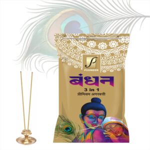 Bandhan 3 in 1 Agarbatti (Premium Incense Sticks) 120g