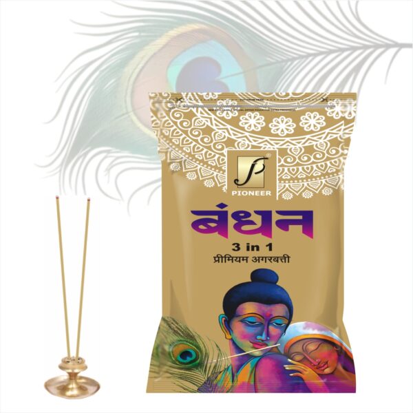 Bandhan 3 in 1 Agarbatti (Premium Incense Sticks) 120g