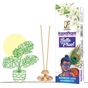 Bandhan Bambooless Bella Phool Agarbatti (Premium Incense Sticks) 100g
