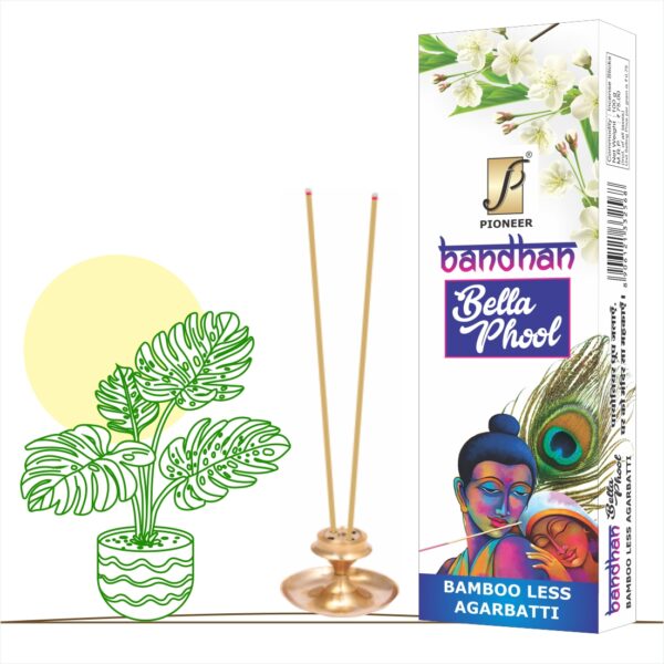 Bandhan Bambooless Bella Phool Agarbatti (Premium Incense Sticks) 100g
