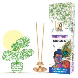 Bandhan Bambooless Mogra Agarbatti (Premium Incense Sticks) 100g
