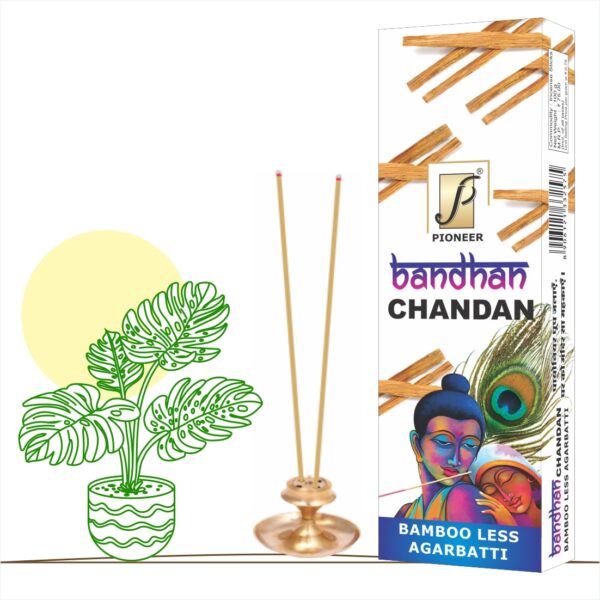 Bandhan Bambooless Chandan Agarbatti (Premium Incense Sticks) 100g