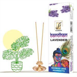 Bandhan Bambooless Lavender Agarbatti (Premium Incense Sticks) 100g