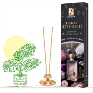 Floral Delight Bambooless Agarbatti (Premium Incense Sticks) 90g