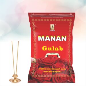 Manan Gulab Agarbatti (Premium Incense Sticks) 180g