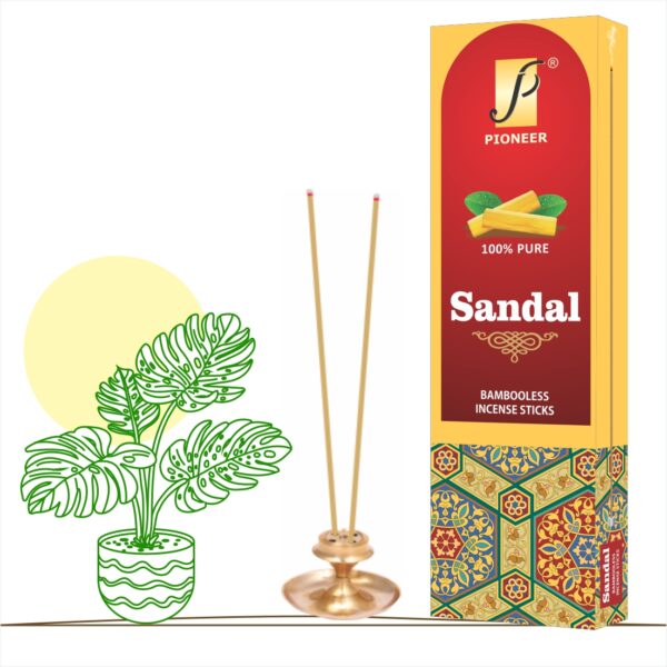 Sandal Bambooless Agarbatti (Premium Incense Sticks) 90g