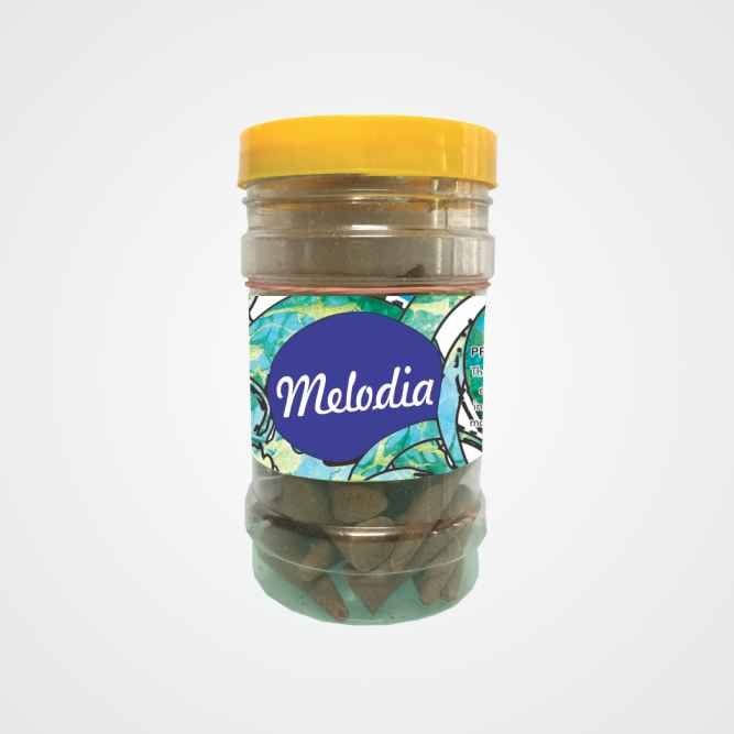 Melodia Premium Cone Dhoop Jar (100 Gram)