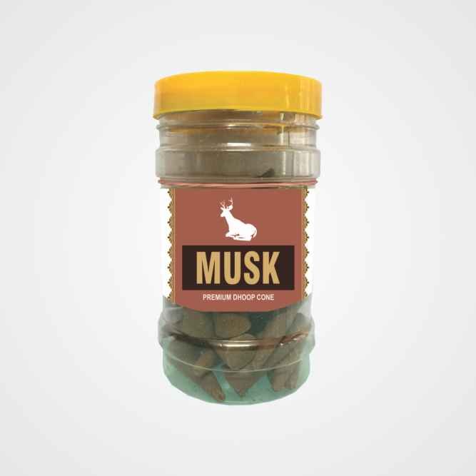 Musk Premium Cone Dhoop Jar (100 Gram)