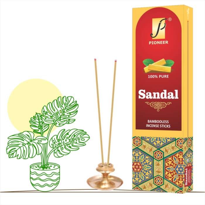 Sandal Bambooless Agarbatti (Premium Incense Sticks) 90g