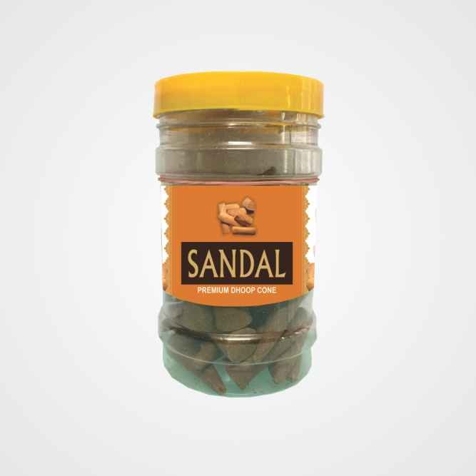 Sandal Premium Cone Dhoop Jar (100 Gram)