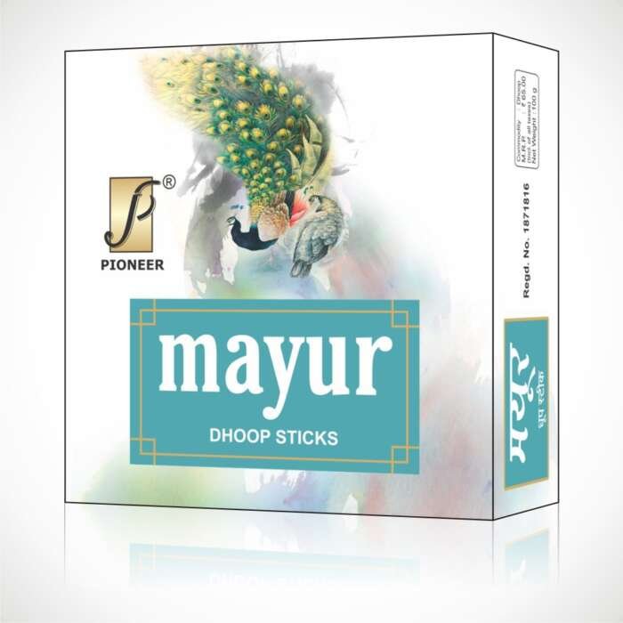 Mayur Dhoop Sticks Box (100 Gram)