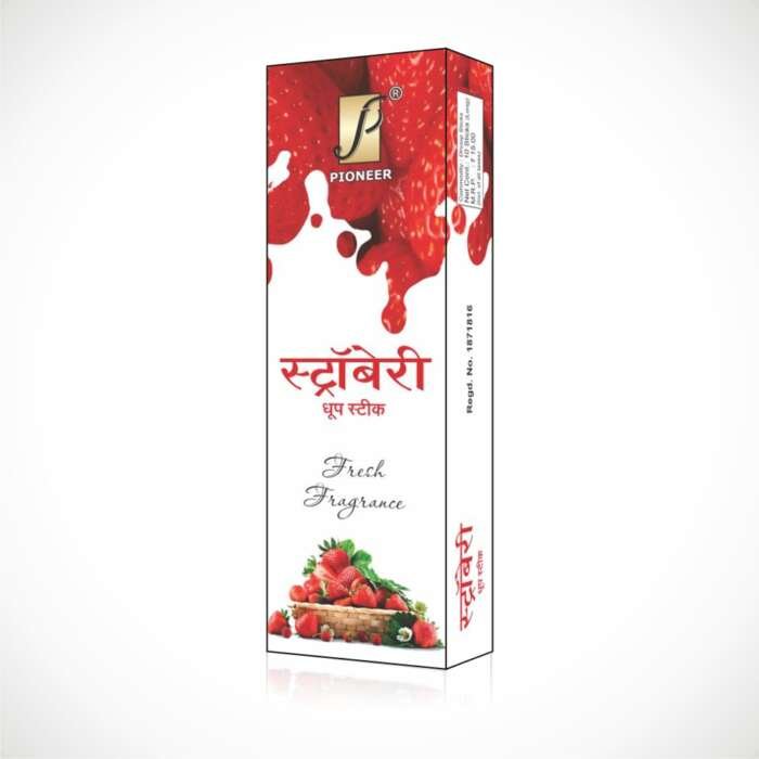 Strawberry Dhoop Stick (10 Sticks)
